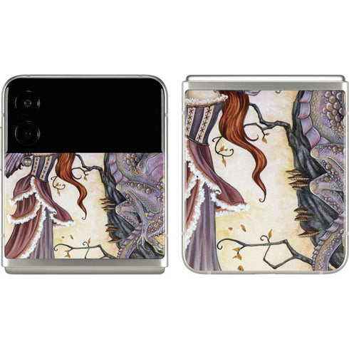 Amy Brown Dragon Charmer Fairy Galaxy Z Flip3 5G Skin